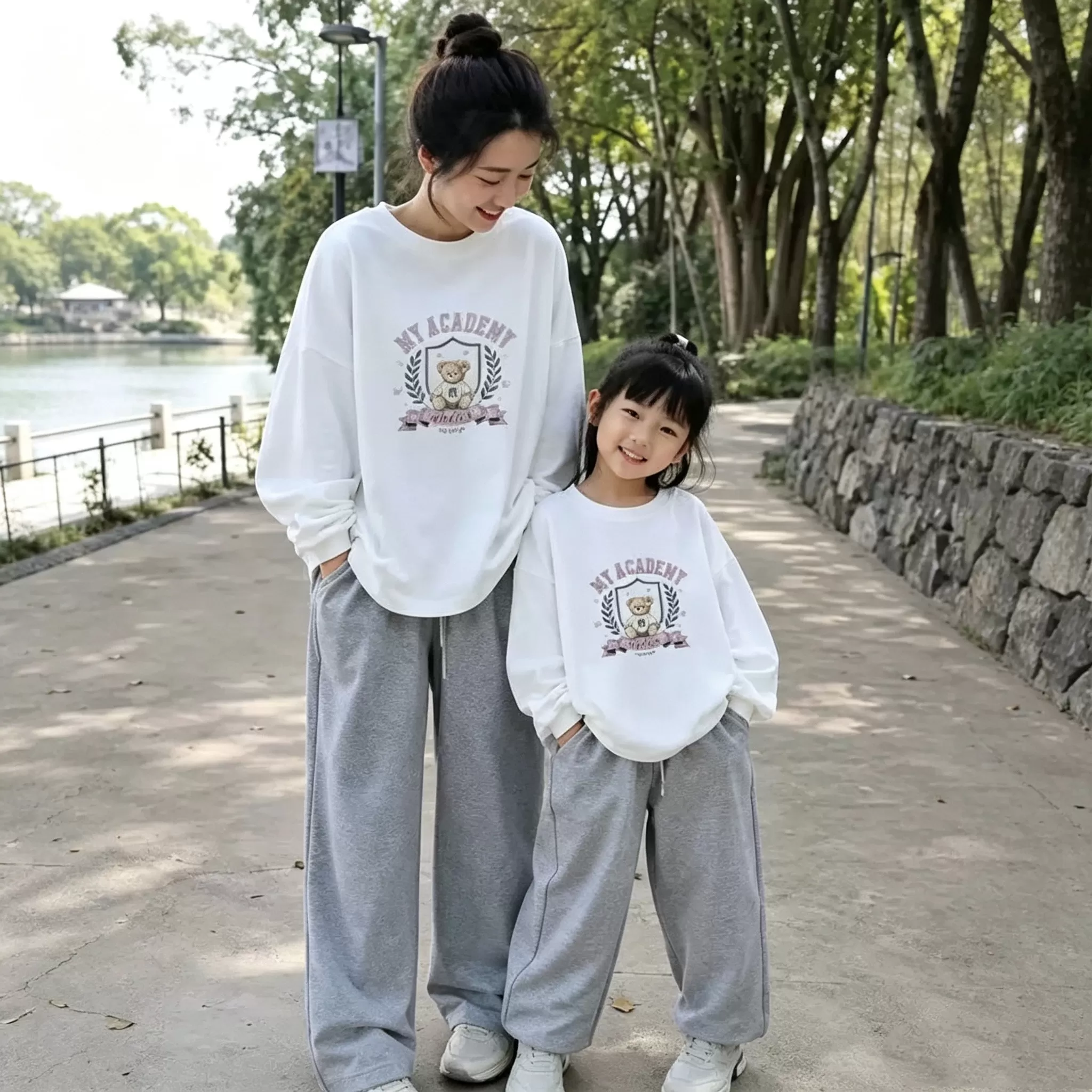 MYJU官方正品2026秋冬新款亲子潮流卫衣圆领连帽卡通百搭儿童WB3