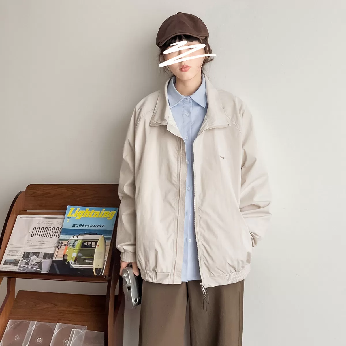 苏打汽水工作室春季时尚潮流刺绣夹克日系男女款青春休闲百搭外套