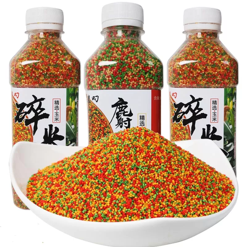 钓鱼三色米麝香酒米打窝米黑坑野钓鲫鱼鲤鱼麻团颗粒秒粘小米饵料