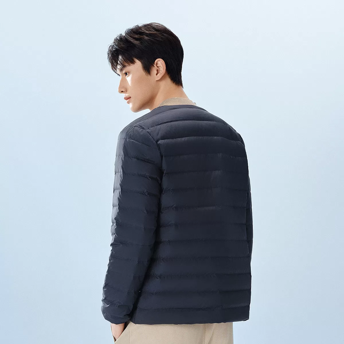 排骨羽绒服|波司登26新款男圆领V领90绒轻便内胆外穿时尚轻薄保暖