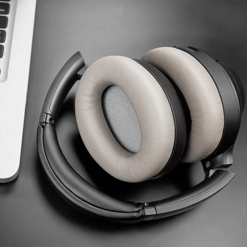 适用Sony索尼WH 1000XM3头戴式耳机套配件替换耳罩海绵垫蛋白皮