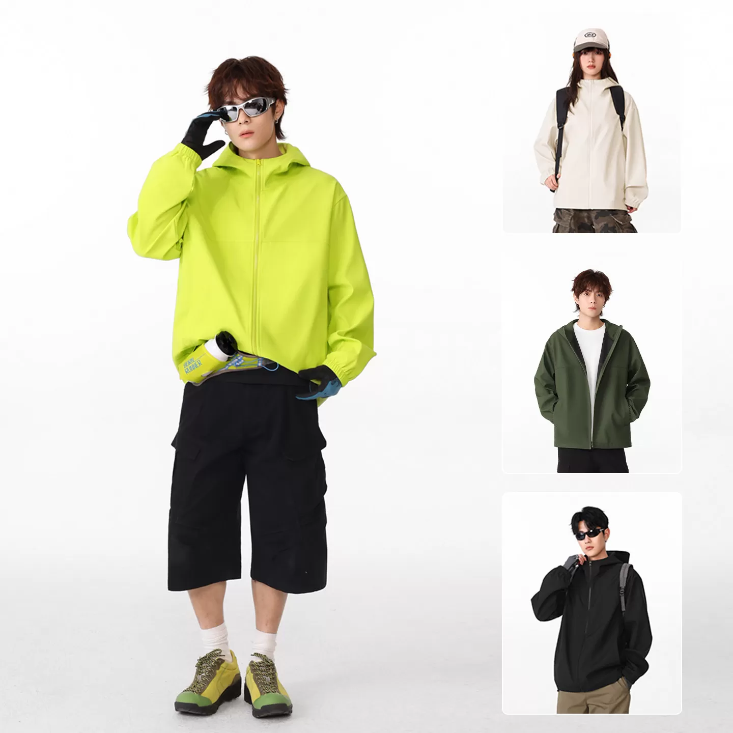 雪中飞黑色冲锋夹克男2026秋季新款户外运动机能外套男士上衣PCD