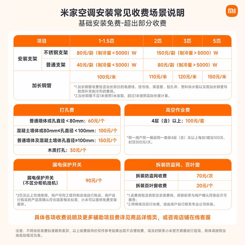 小米26款大1.5匹/大一匹巨省电挂机新一级能双排省电速冷热